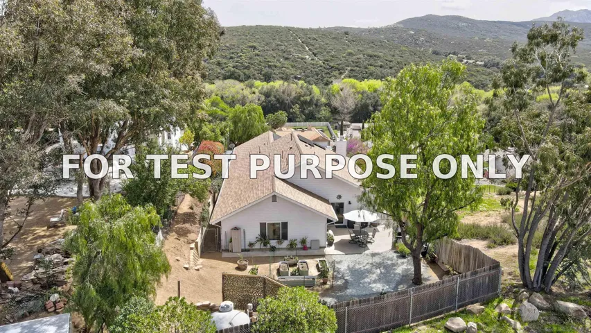 Demo/Test Data 24610 Pappas Rd, Ramona, Ca 92065