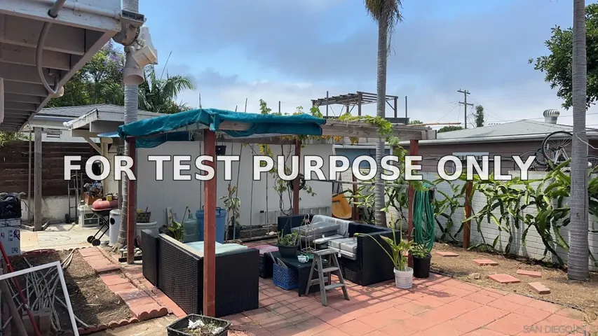 Demo/Test Data 1568 Burton St, San Diego, Ca 92111