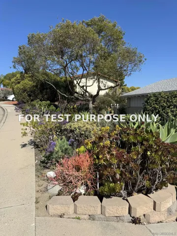 Demo/Test Data 12521 Mcferon Road, Poway, Ca 92064