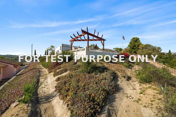 Demo/Test Data 12521 Mcferon Road, Poway, Ca 92064