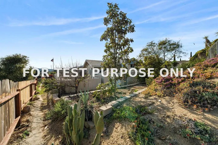 Demo/Test Data 12521 Mcferon Road, Poway, Ca 92064