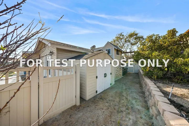 Demo/Test Data 12521 Mcferon Road, Poway, Ca 92064
