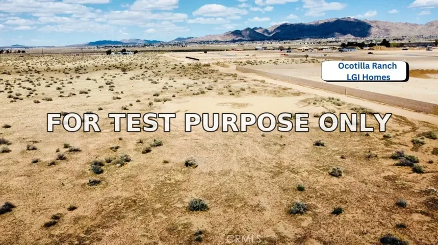 Demo/Test Data 1 Off Central Rd, Apple Valley, Ca 92307