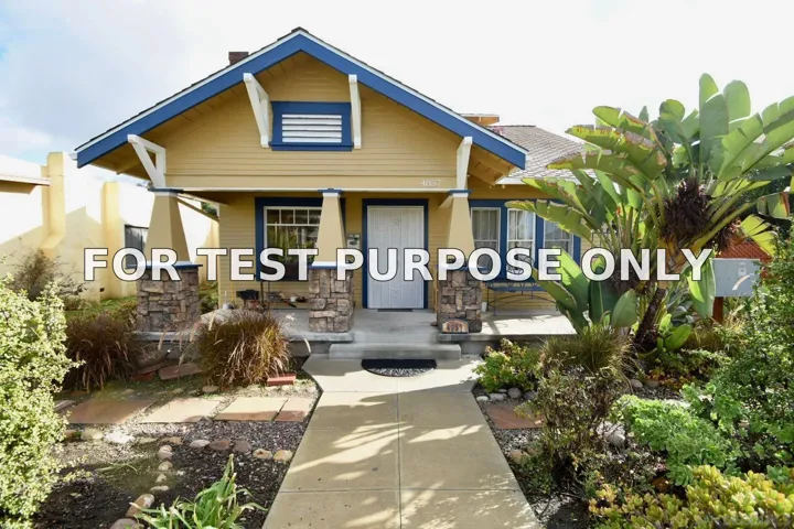 Demo/Test Data 4857 Kansas St Unit C, San Diego, Ca 92116