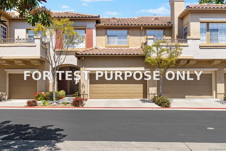 Demo/Test Data 12530 Heatherton Ct Unit 31, San Diego, Ca 92128