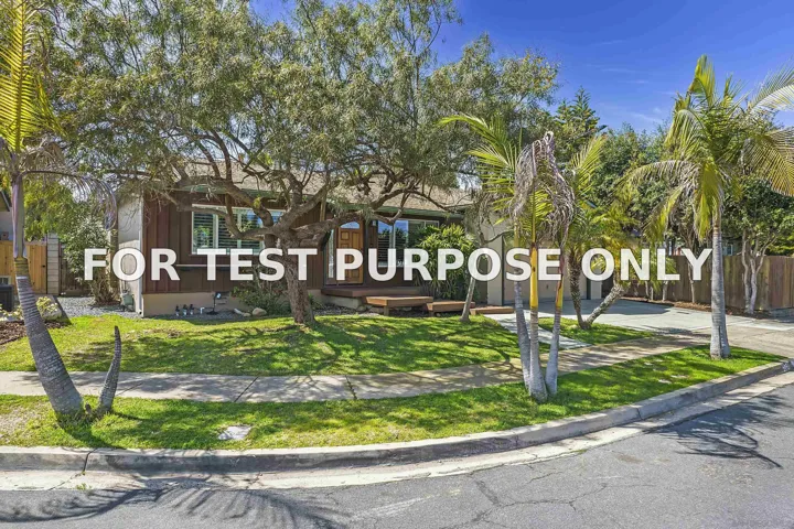 Demo/Test Data 3061 Dow Pl, San Diego, Ca 92117