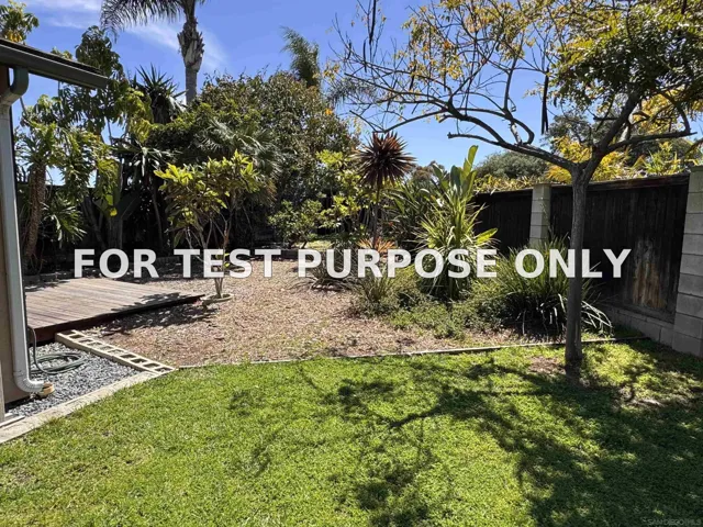 Demo/Test Data 3061 Dow Pl, San Diego, Ca 92117
