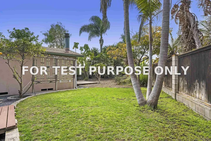Demo/Test Data 3061 Dow Pl, San Diego, Ca 92117