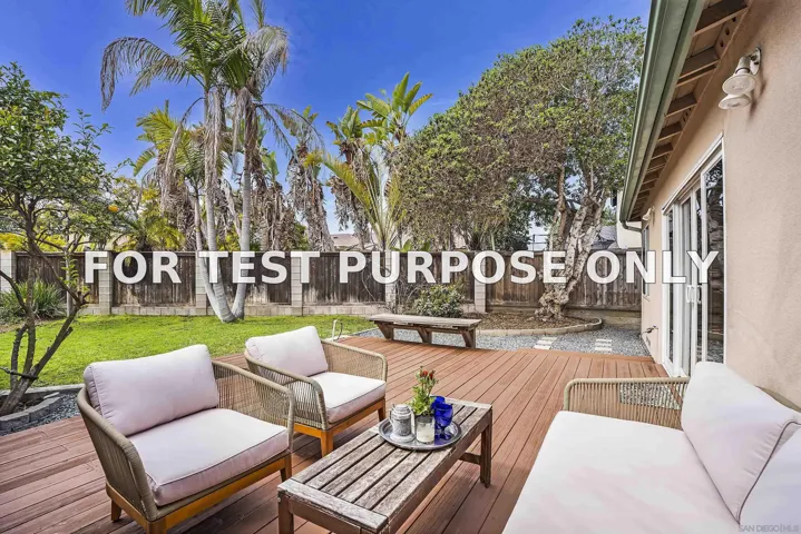 Demo/Test Data 3061 Dow Pl, San Diego, Ca 92117