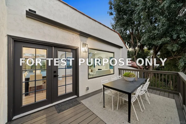 Demo/Test Data 4033 S Hempstead Circle, San Diego, Ca 92116