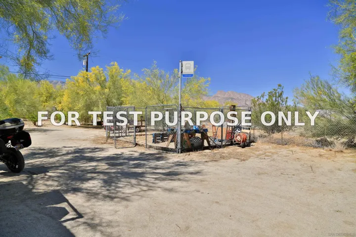 Demo/Test Data 3160 Flying H Rd, Borrego Springs, Ca 92004