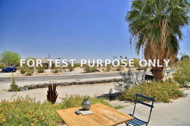 Demo/Test Data 3160 Flying H Rd, Borrego Springs, Ca 92004
