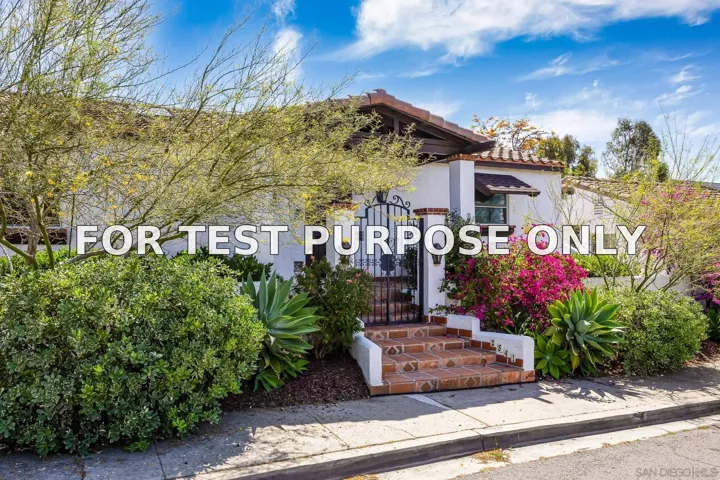 Demo/Test Data 2541 Haller St, San Diego, CA 92104