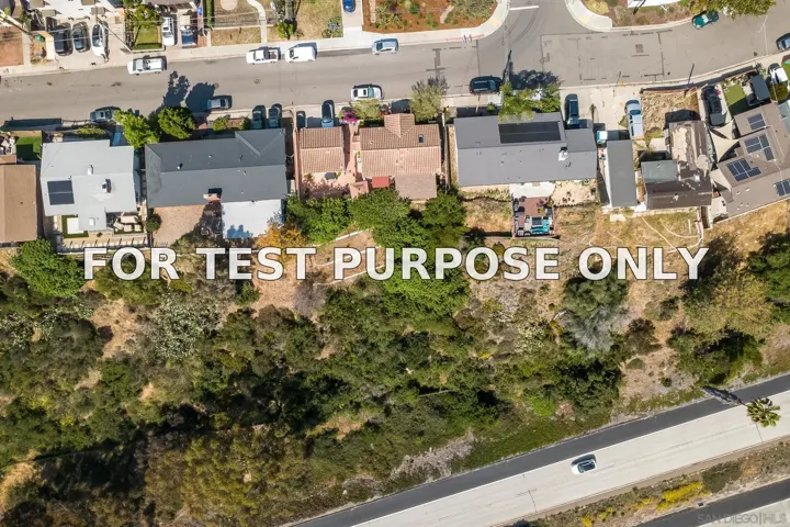Demo/Test Data 2541 Haller St, San Diego, CA 92104