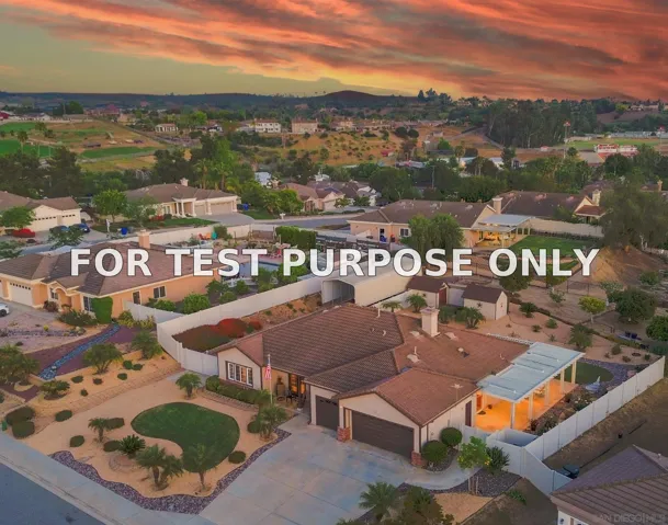 Demo/Test Data 2059 Avocado Knoll Lane, Fallbrook, CA 92028