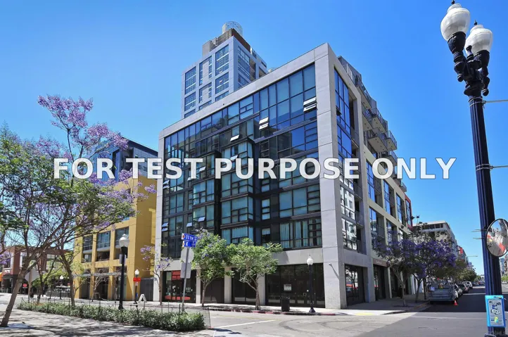 Demo/Test Data 321 10th Ave. Unit 1608, San Diego, CA 92101