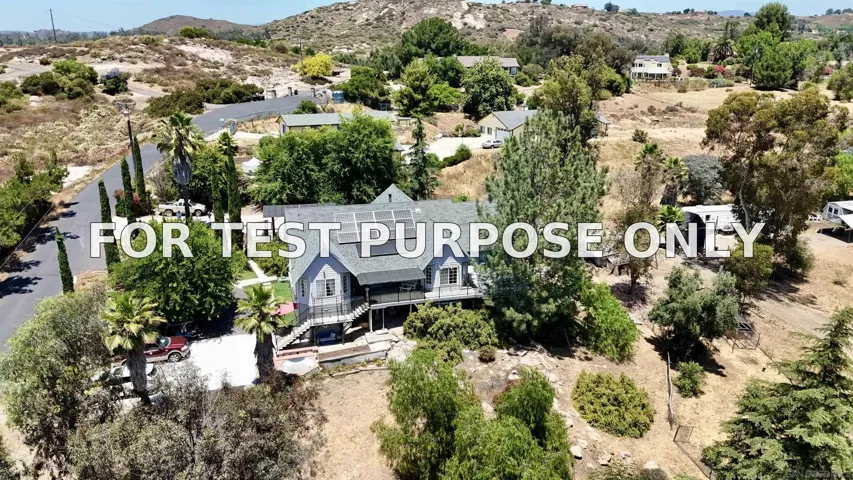 Demo/Test Data 995 Laky Ln, Ramona, CA 92065