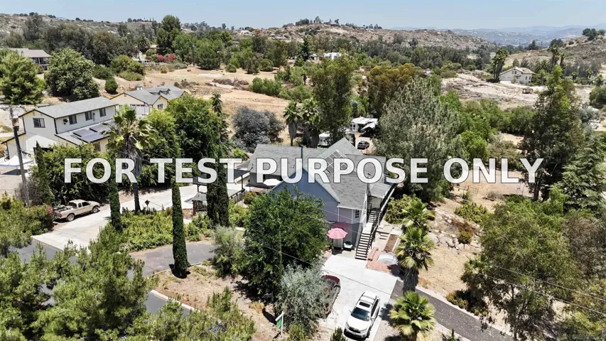 Demo/Test Data 995 Laky Ln, Ramona, CA 92065