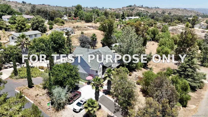 Demo/Test Data 995 Laky Ln, Ramona, CA 92065