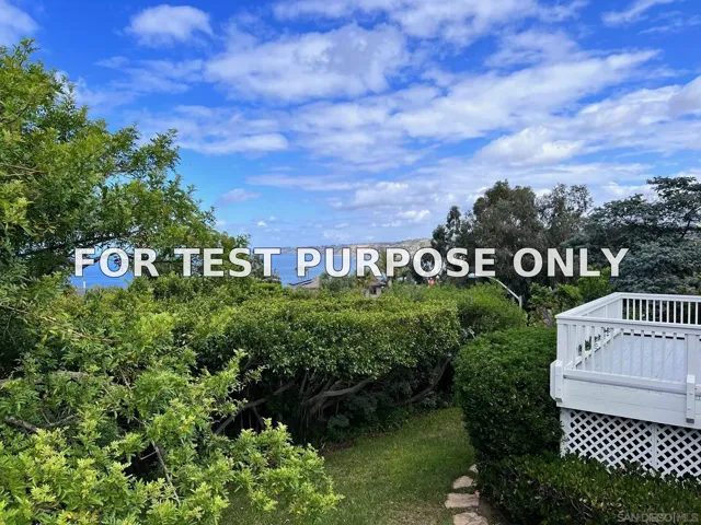 Demo/Test Data 7851 Hillside Dr, La Jolla, CA 92037