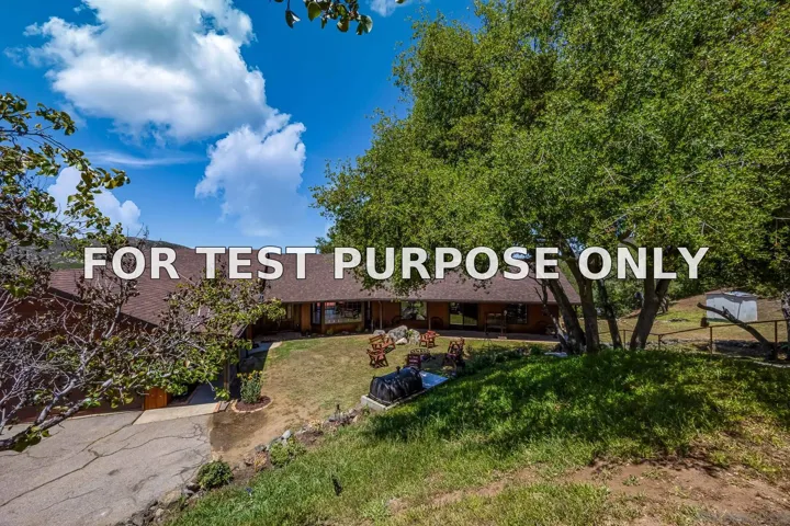 Demo/Test Data 10649 Boulder Creek Rd, Descanso, CA 91916
