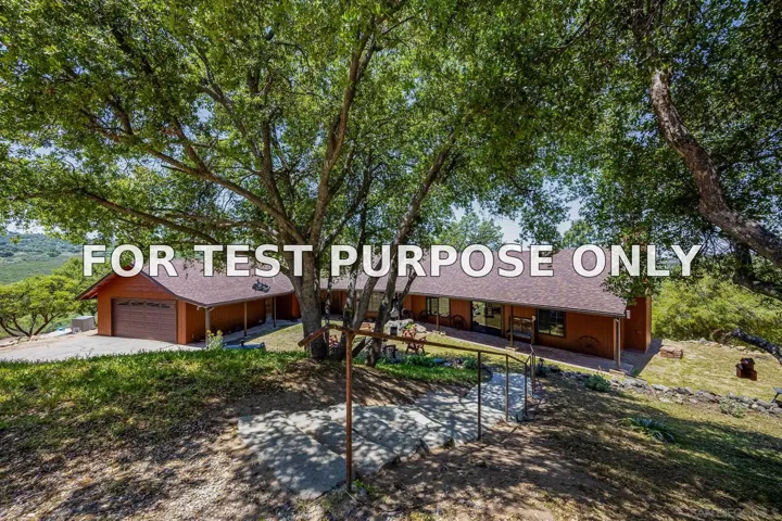 Demo/Test Data 10649 Boulder Creek Rd, Descanso, CA 91916