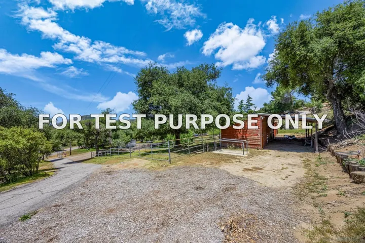 Demo/Test Data 10649 Boulder Creek Rd, Descanso, CA 91916