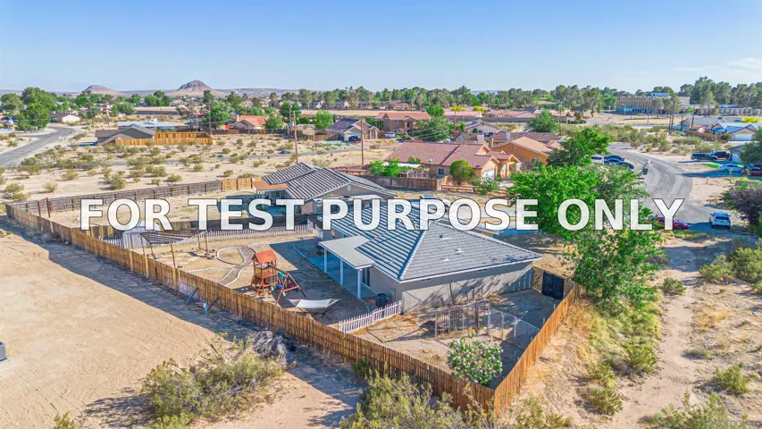 Demo/Test Data 21540 Ives Dr, California City, CA 93505