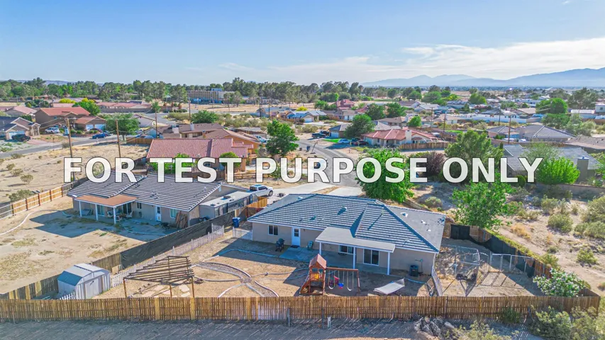 Demo/Test Data 21540 Ives Dr, California City, CA 93505