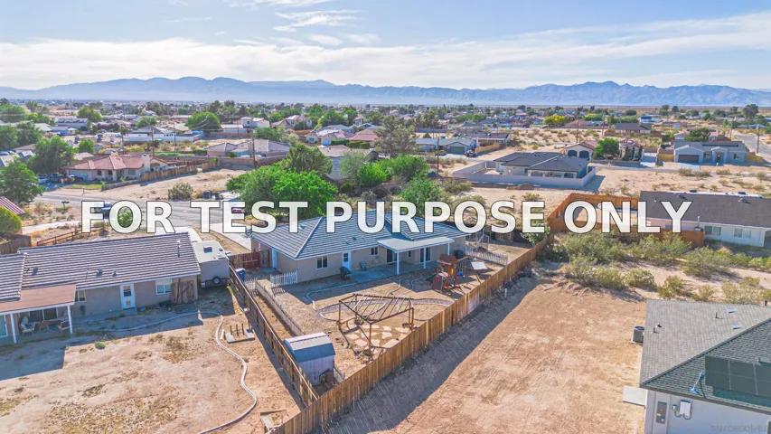 Demo/Test Data 21540 Ives Dr, California City, CA 93505