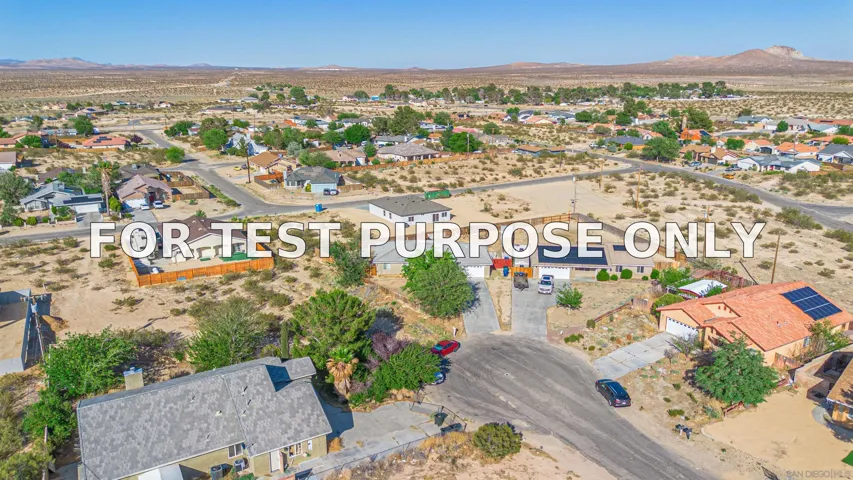 Demo/Test Data 21540 Ives Dr, California City, CA 93505