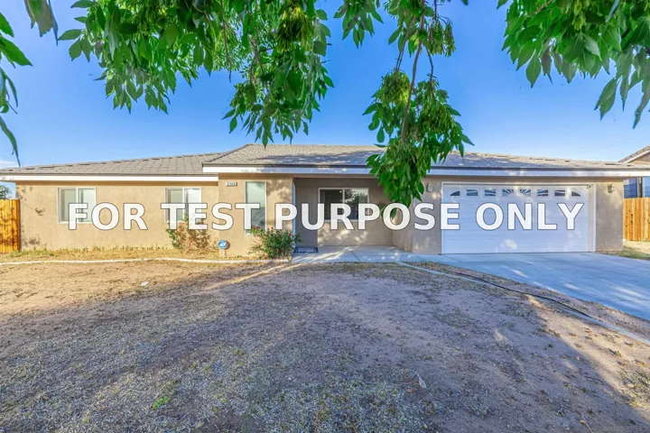 Demo/Test Data 21540 Ives Dr, California City, CA 93505