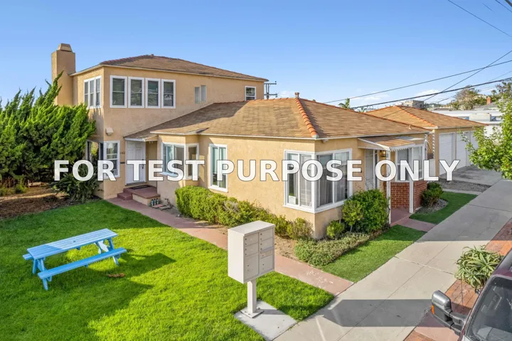 Demo/Test Data 1558-1564 Ebers St., San Diego, CA 92107