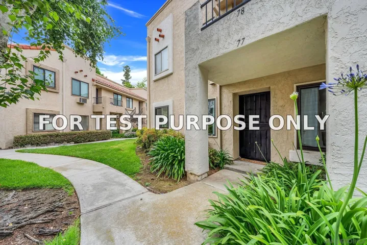 Demo/Test Data 8476 New Salem St Unit 77, San Diego, CA 92126