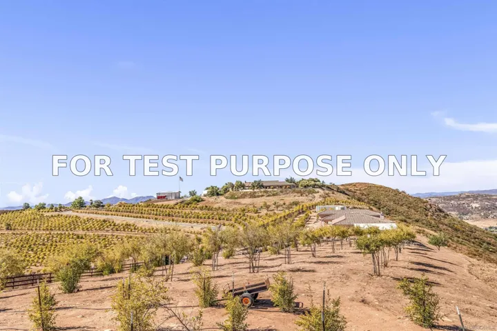 Demo/Test Data 24848 Starlight Mountain Rd, Ramona, CA 92065