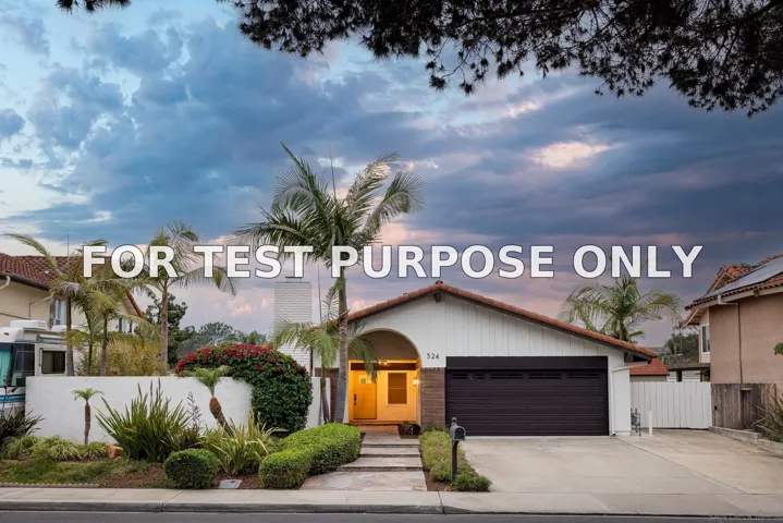 Demo/Test Data 324 Avenida De Las Rosas, Encinitas, CA 92024