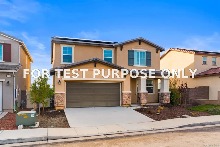 Demo/Test Data 29157 Sunforest St, Lake Elsinore, CA 92530