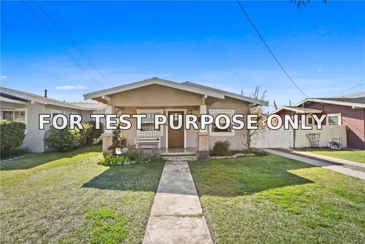 Demo/Test Data 9844 Park Street, Bellflower, CA 90706