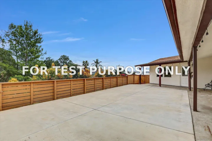 Demo/Test Data 11694 Hi Ridge, Lakeside, CA 92040