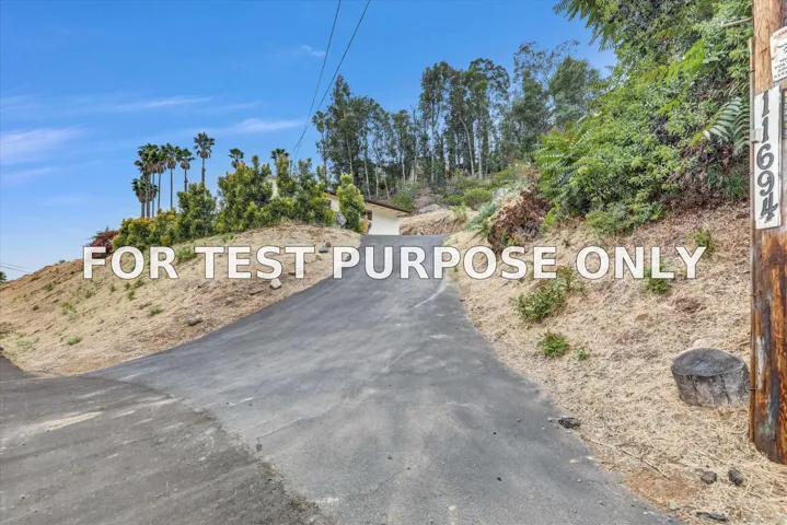 Demo/Test Data 11694 Hi Ridge, Lakeside, CA 92040