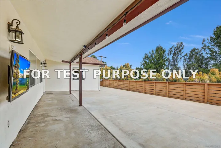 Demo/Test Data 11694 Hi Ridge, Lakeside, CA 92040