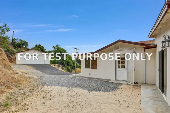 Demo/Test Data 11694 Hi Ridge, Lakeside, CA 92040