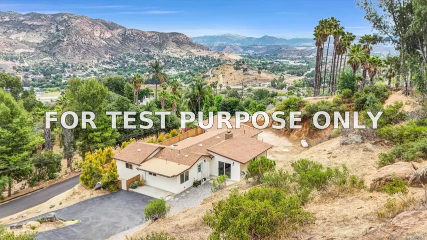 Demo/Test Data 11694 Hi Ridge, Lakeside, CA 92040