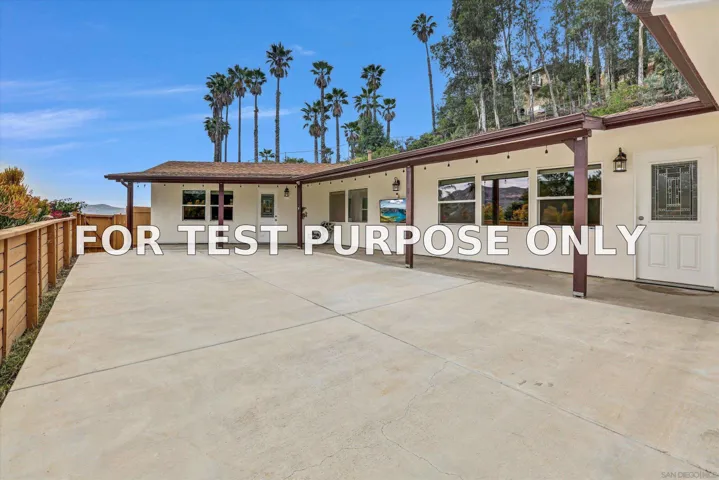 Demo/Test Data 11694 Hi Ridge, Lakeside, CA 92040