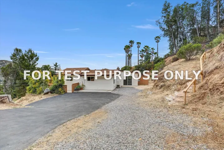 Demo/Test Data 11694 Hi Ridge, Lakeside, CA 92040