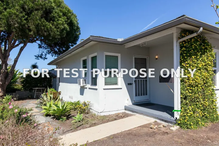 Demo/Test Data 4604 Osprey, San Diego, CA 92107