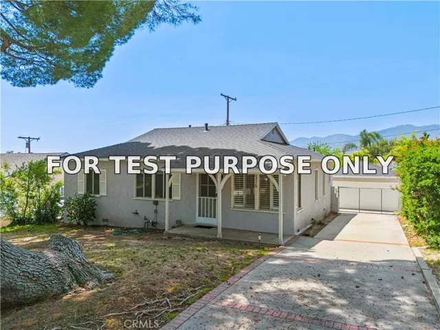 Demo/Test Data 3316 Burritt Way, Glendale, CA 91214