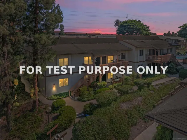Demo/Test Data 6376 Rancho Mission Rd Unit 409, San Diego, CA 92108