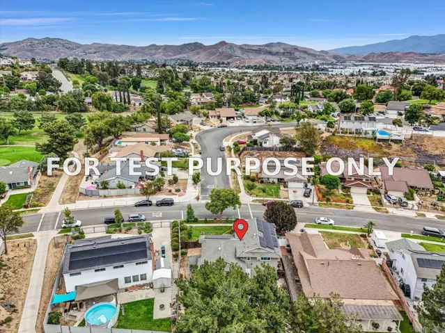 Demo/Test Data 1521 Del Norte Dr, Corona, CA 92879