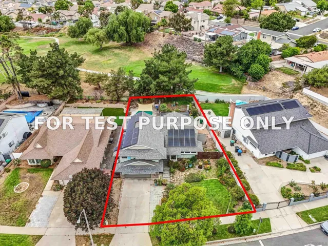 Demo/Test Data 1521 Del Norte Dr, Corona, CA 92879